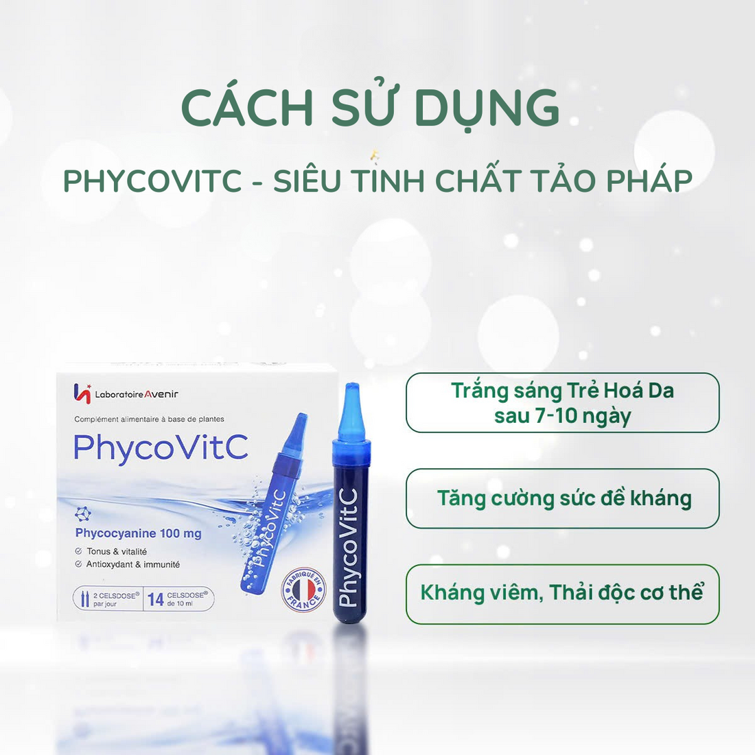 Cách sử dụng tảo Pháp PhycovitC giúp tối đa hiệu quả