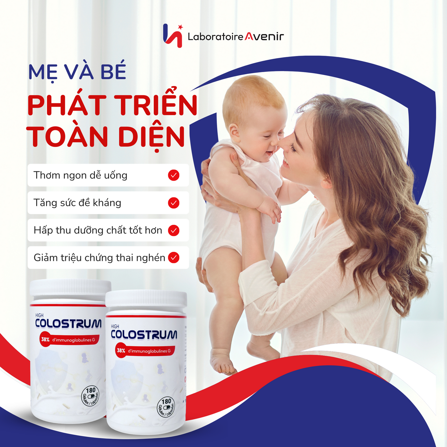 Sữa Non Vàng Tăng Đề Kháng High Colostrum Avenir