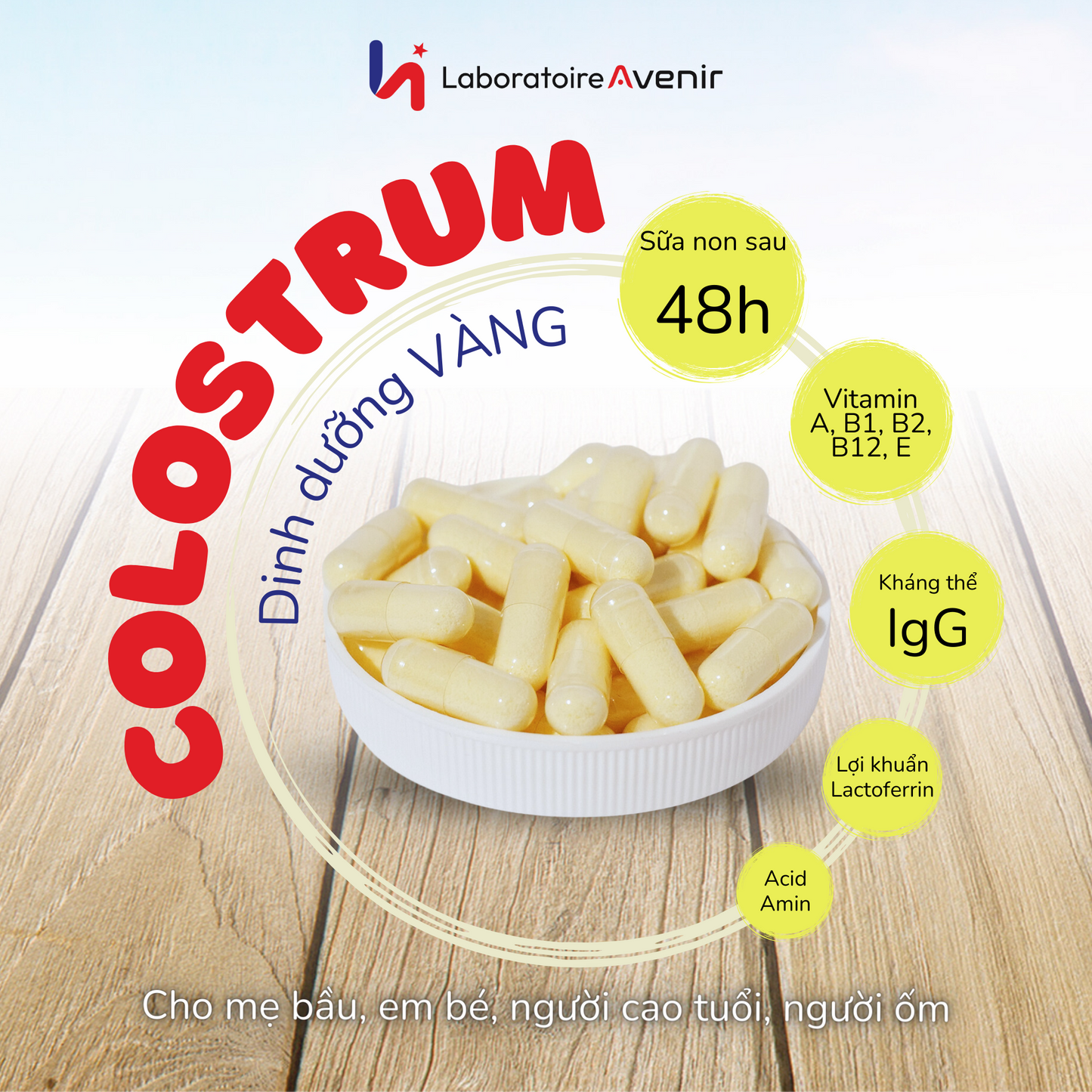 Sữa Non Vàng Tăng Đề Kháng High Colostrum Avenir